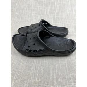 Stylish Black Crocs Slide Sandals M9 W11
